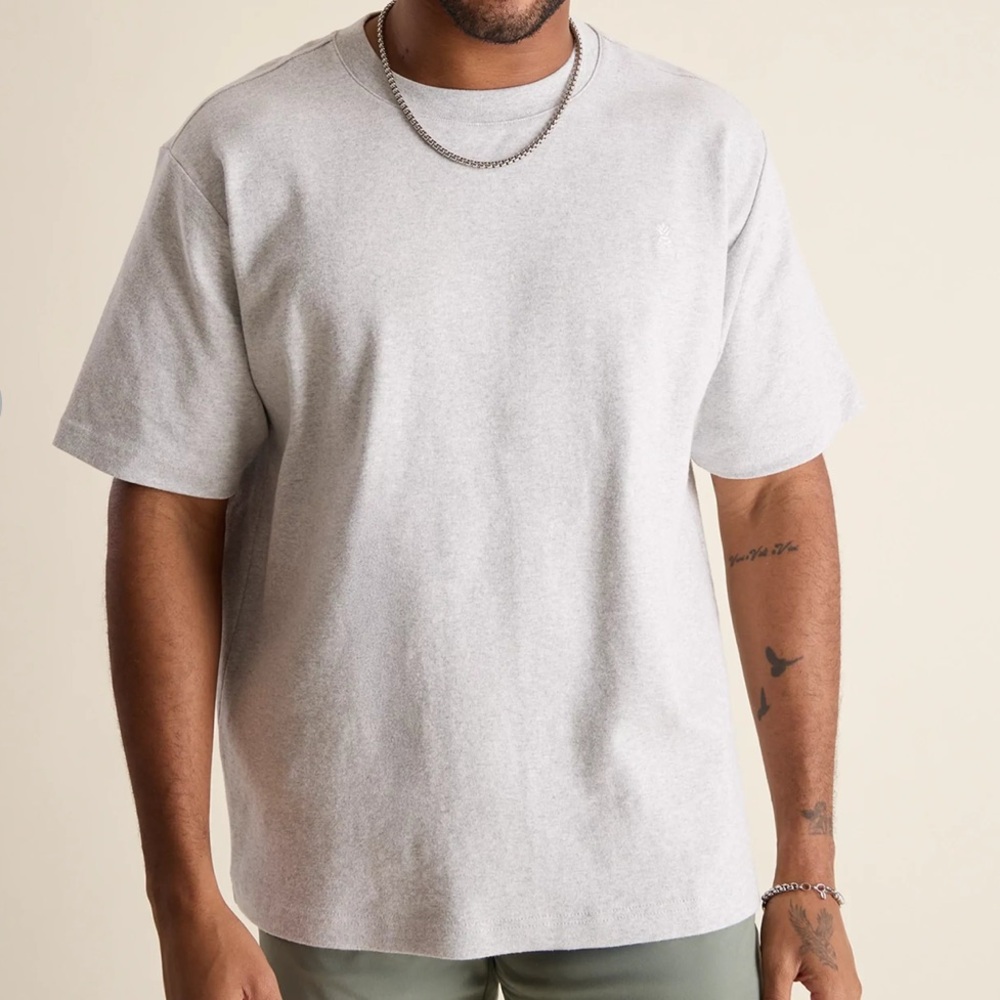 NWT Chubbies The Basic Oversized Tee - Size S, Mid Gray Heather